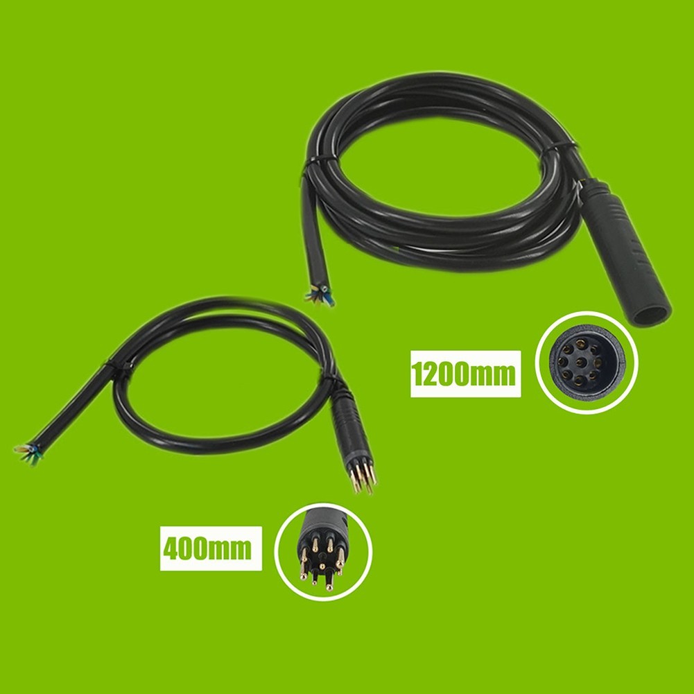 Ebike 9 Core Male Female Waterproof Connector Cable for For bafang 40cm 120cm