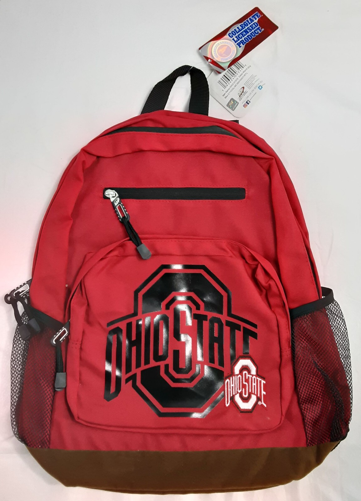 New, OHIO STATE UNIVERSITY Backpack w/Suede Bottom & OSU Logo