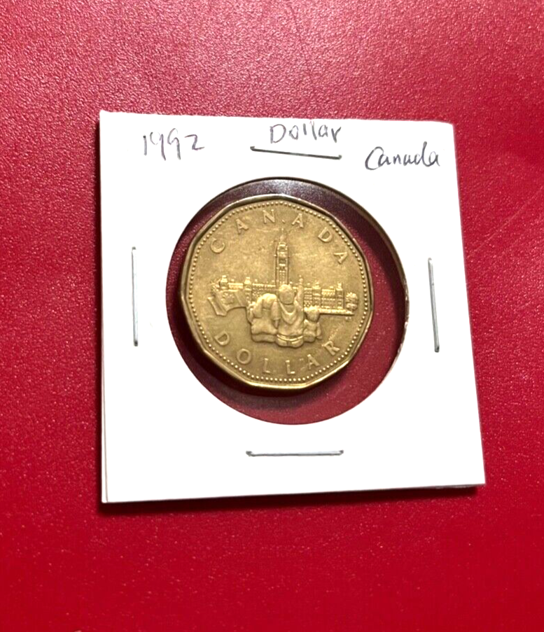 1992 CANADA DOLLAR COIN - NICE WORLD COIN !!!