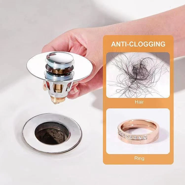 Drain Magic Universal Sink Stopper, Instantly Replace Broken Stoppers US Stock
