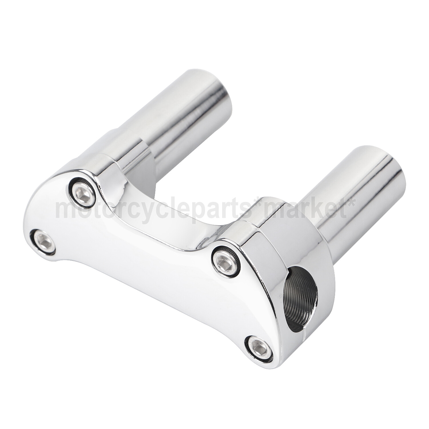 Front 3.5" CNC Handlebar Risers Top Clamp For Harley Heritage Softail Dyna FXDL