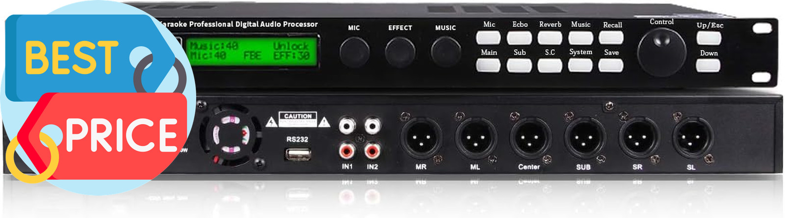X5 Digital Mixer Reverberator Microphone KTV Karaoke Audio Processor