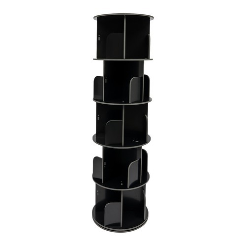 360° Rotating Bookshelf 5-Tier Bookcase Storage Shelf /Freestanding Display Rack