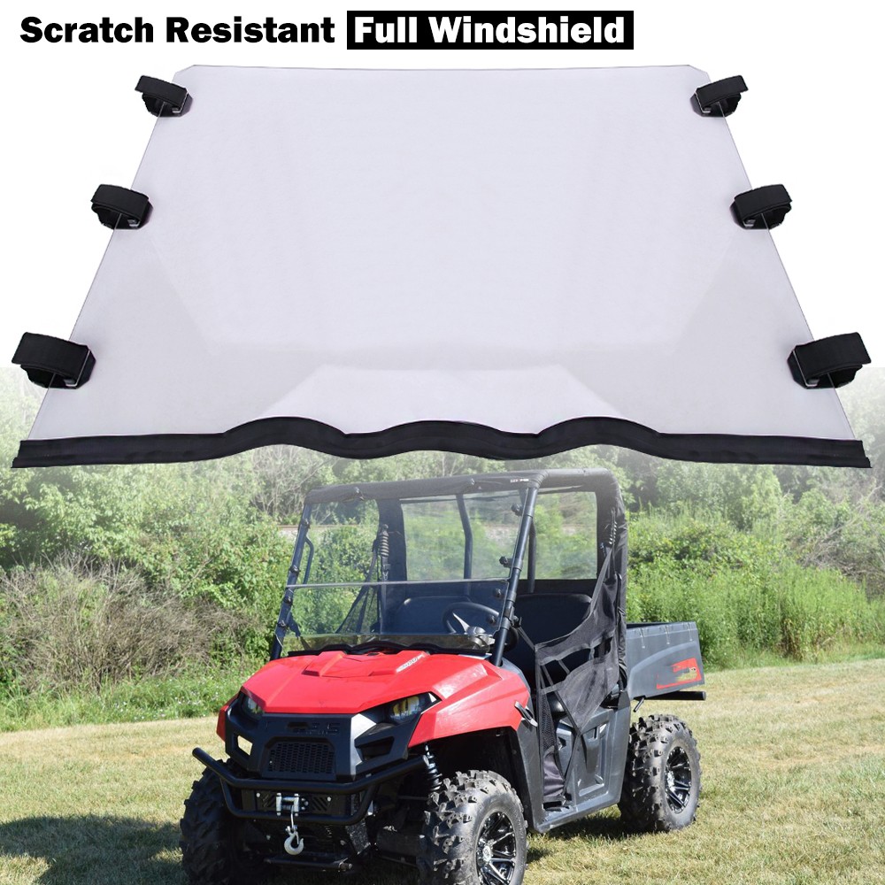 Set Full Windshield For Polaris Ranger 400 570 800 EV 500 Crew EFI EPS 2010-2014
