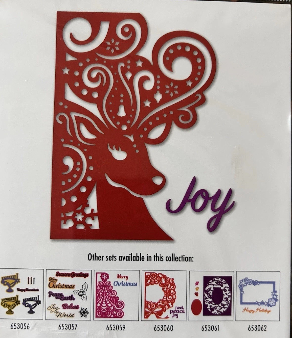 “HOLIDAY REINDEER” 2 Piece Die Set By Scrapbooking Made Simple