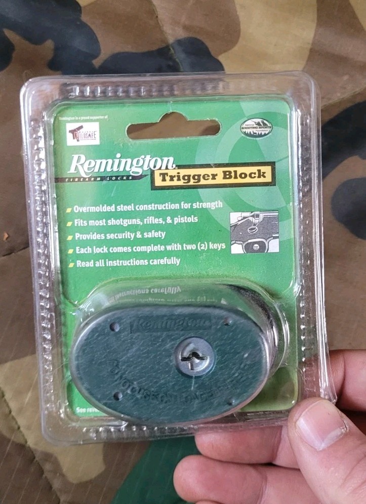 Remington Trigger Block Sealed With Keys Green
