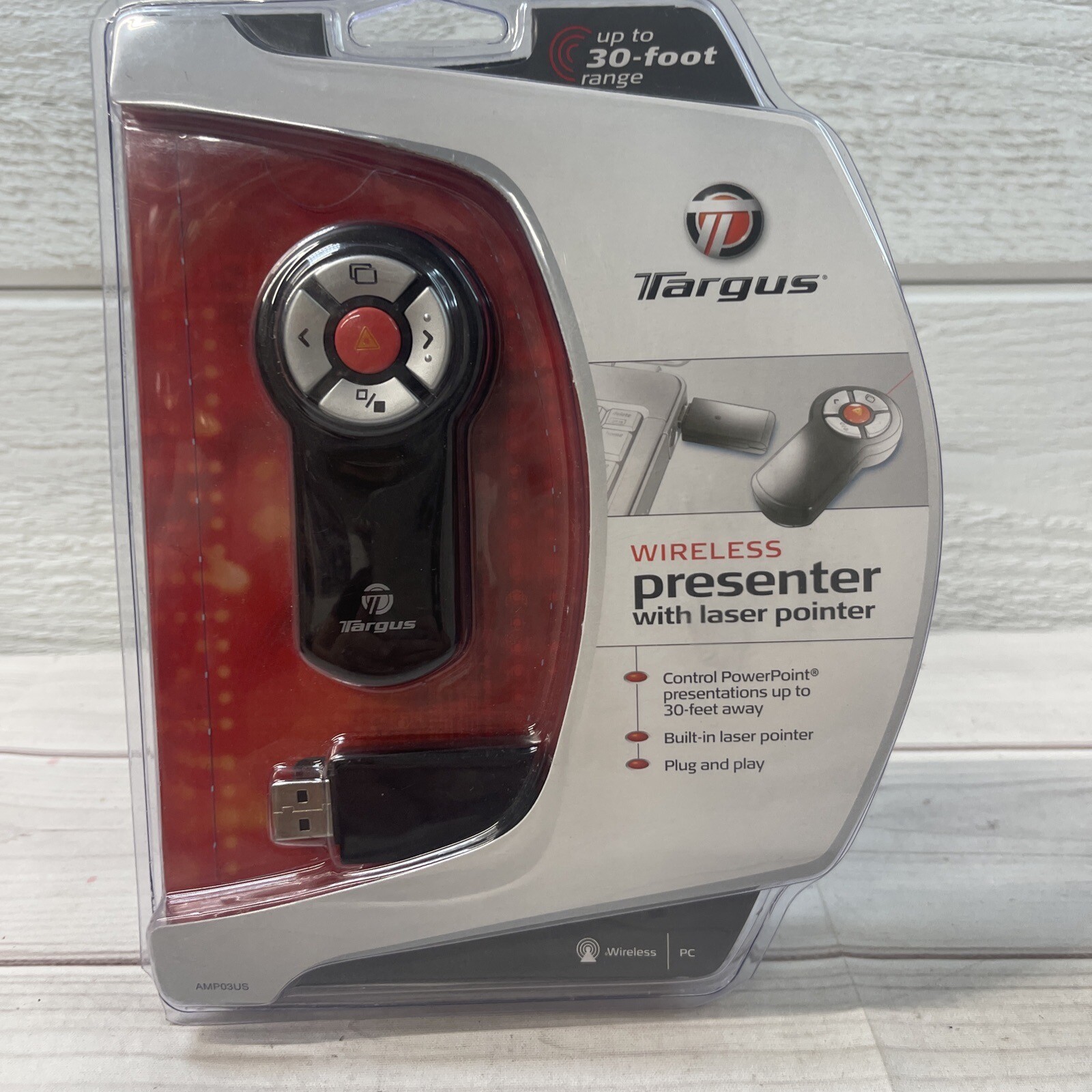 Targus Wireless Presenter Laser Pointer Remote AMP03US New in OEM Packaging