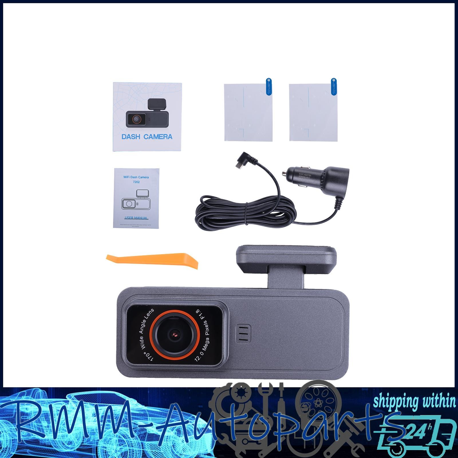 4k Wifi Car Dash Cam Front And Rear Camera With Gps Night Vision Parking Monitor
