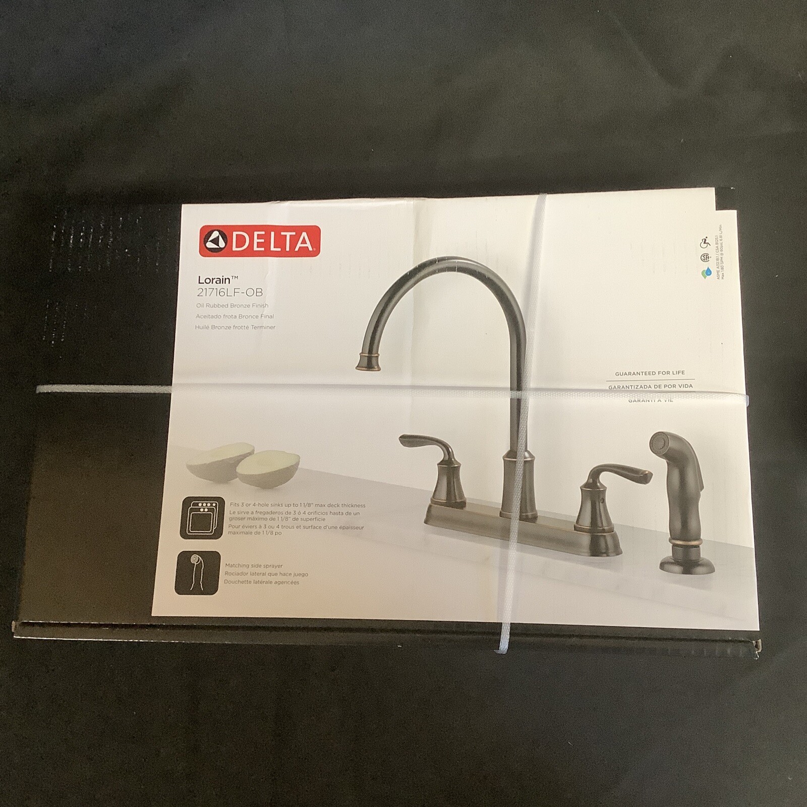 Delta Kitchen Faucet Lorain 21716LF-OB Oil Rubbed Bronze W/Side Sprayer