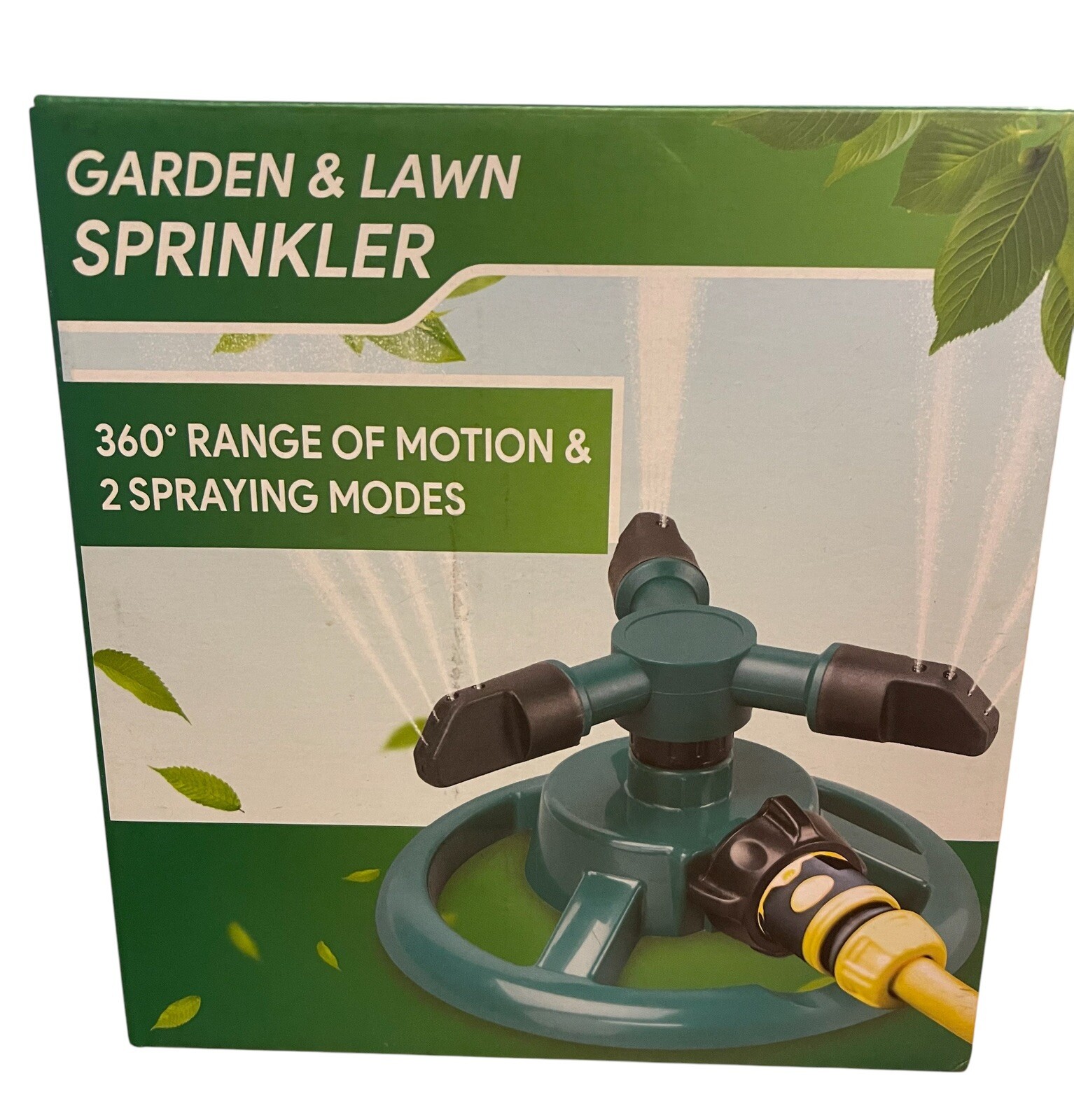 Garden & Lawn Sprinkler-  360 Degree Rotating Garden Sprinkler, 2 Spraying Modes