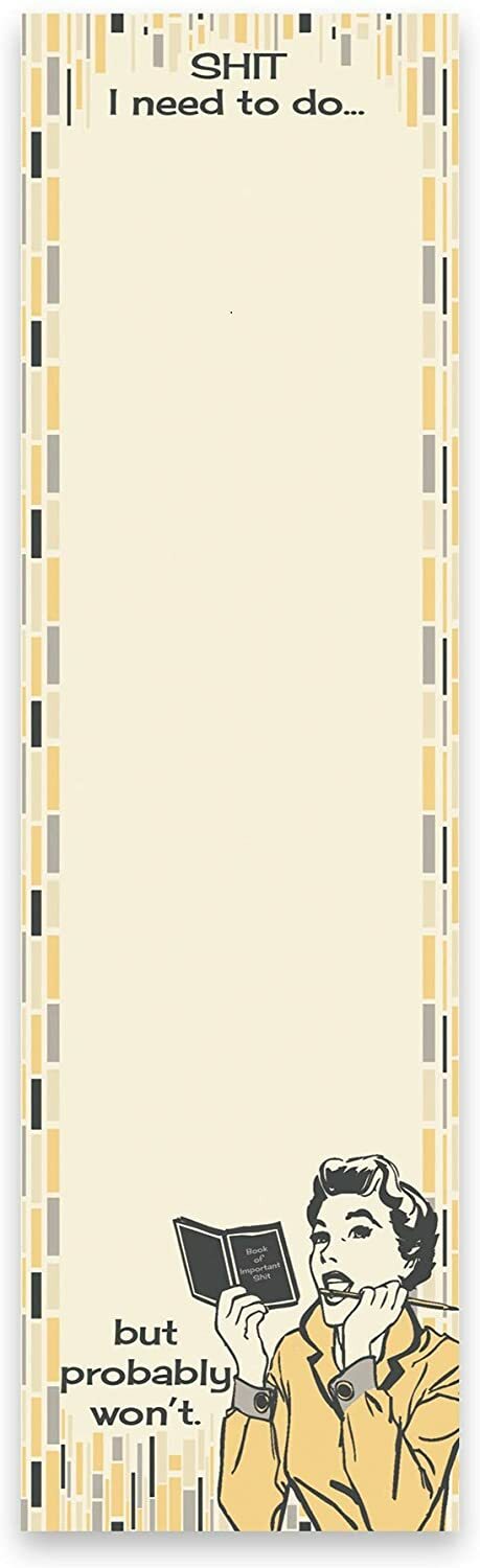 Primitives By Kathy Need to Do Retro Magnetic List Notepad ~ Sticky Note ~ 60 p