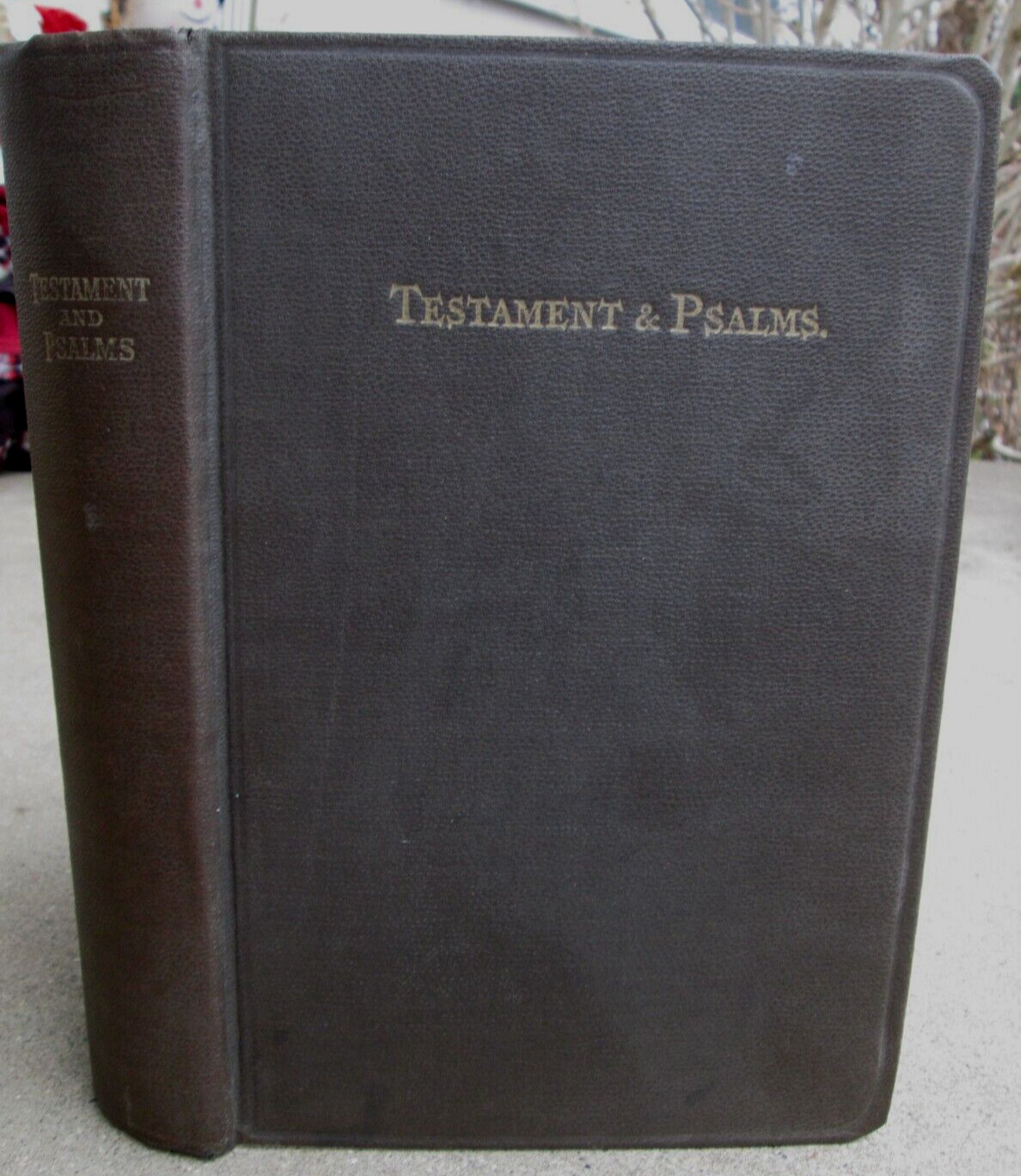 1955 Testament and Psalms New Testament American Bible Society LARGE PRINT HC