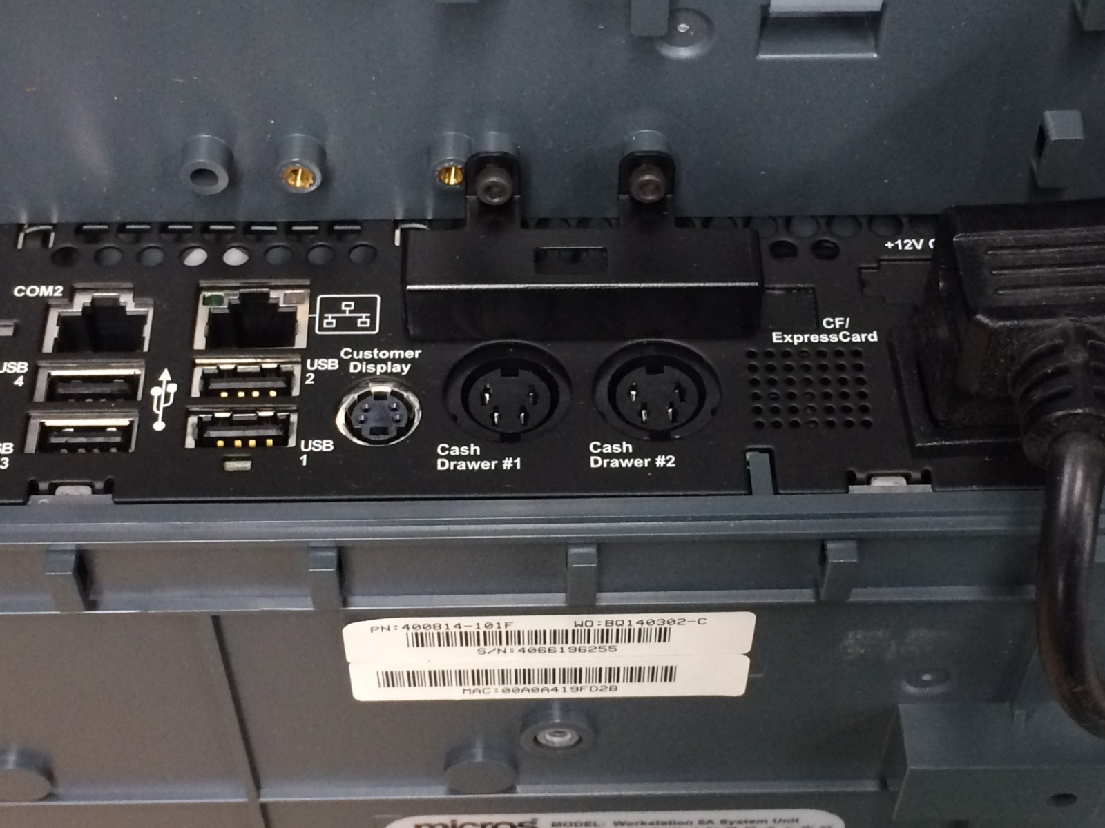 Oracle Micros Workstation 5A Touch Screen System Terminal With Stand Win CE 6.0