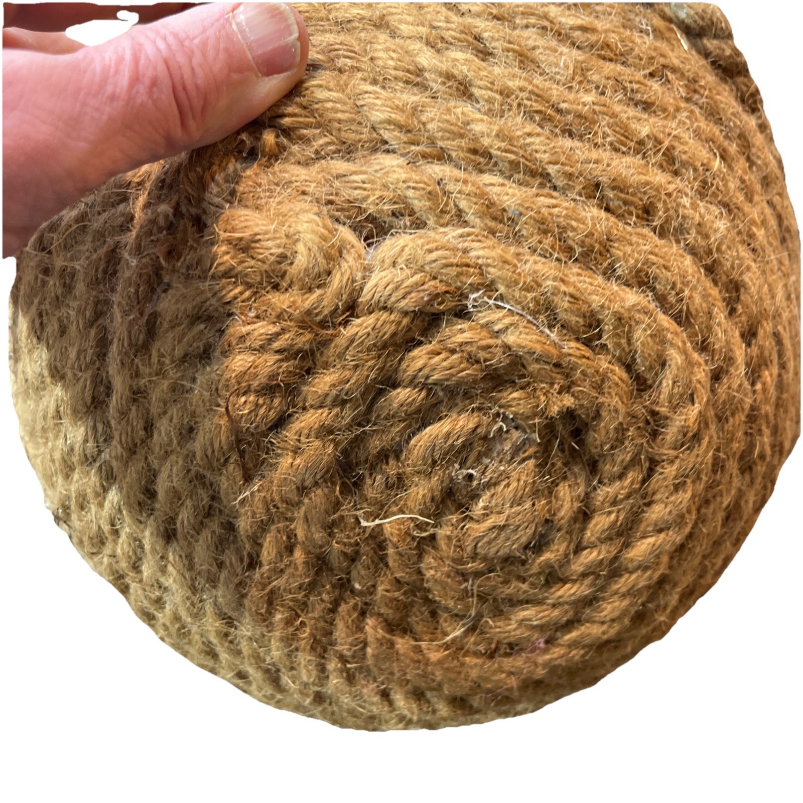 Large Primitive Rope Beehive Skep Farmhouse Decor 18” Rustic 18x10