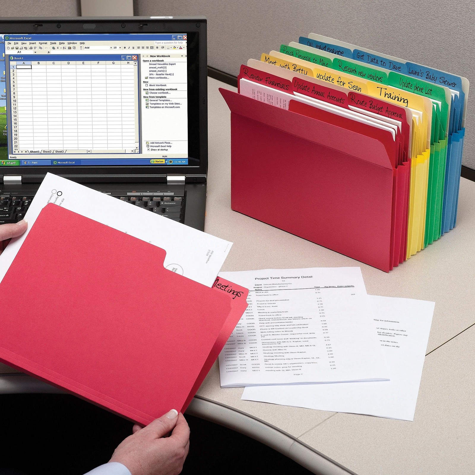 Smead SuperTab File Folders, Oversized 24 per Pack, Assorted Primary Colors