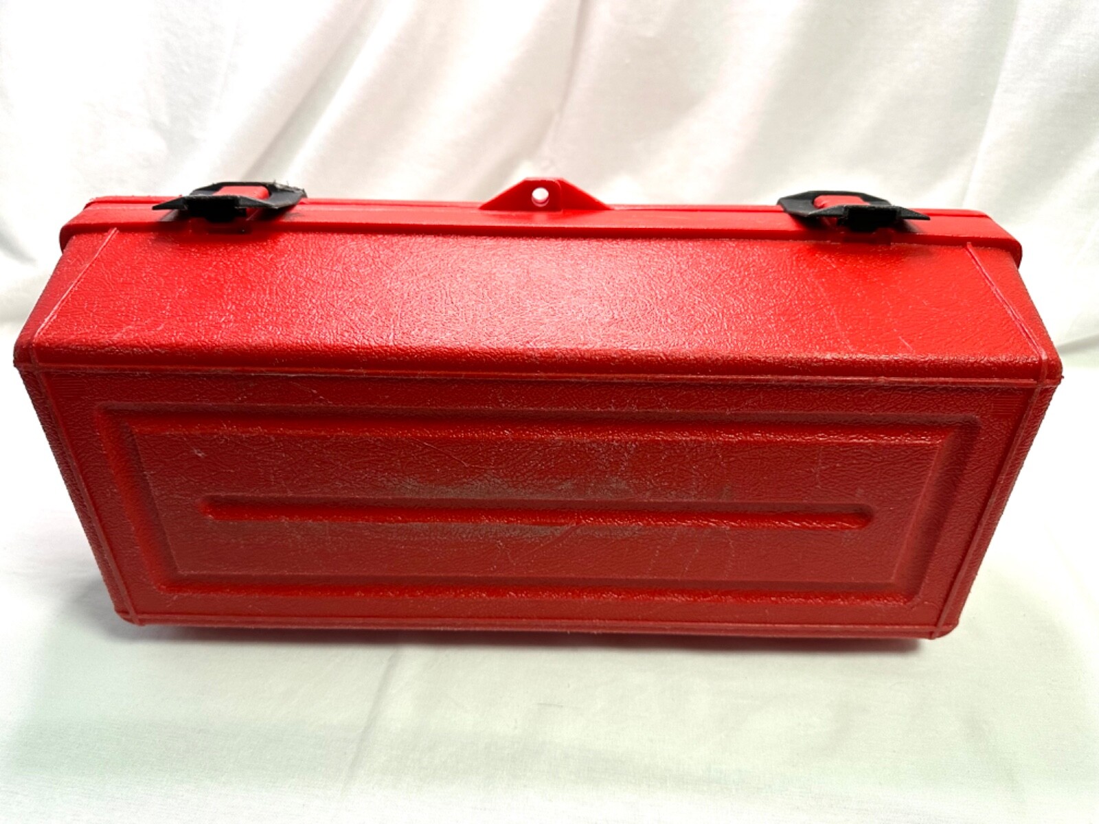 Toolmaster Red & Black Tool Box W/ Removable Tote Latch & Handle Tackle Box