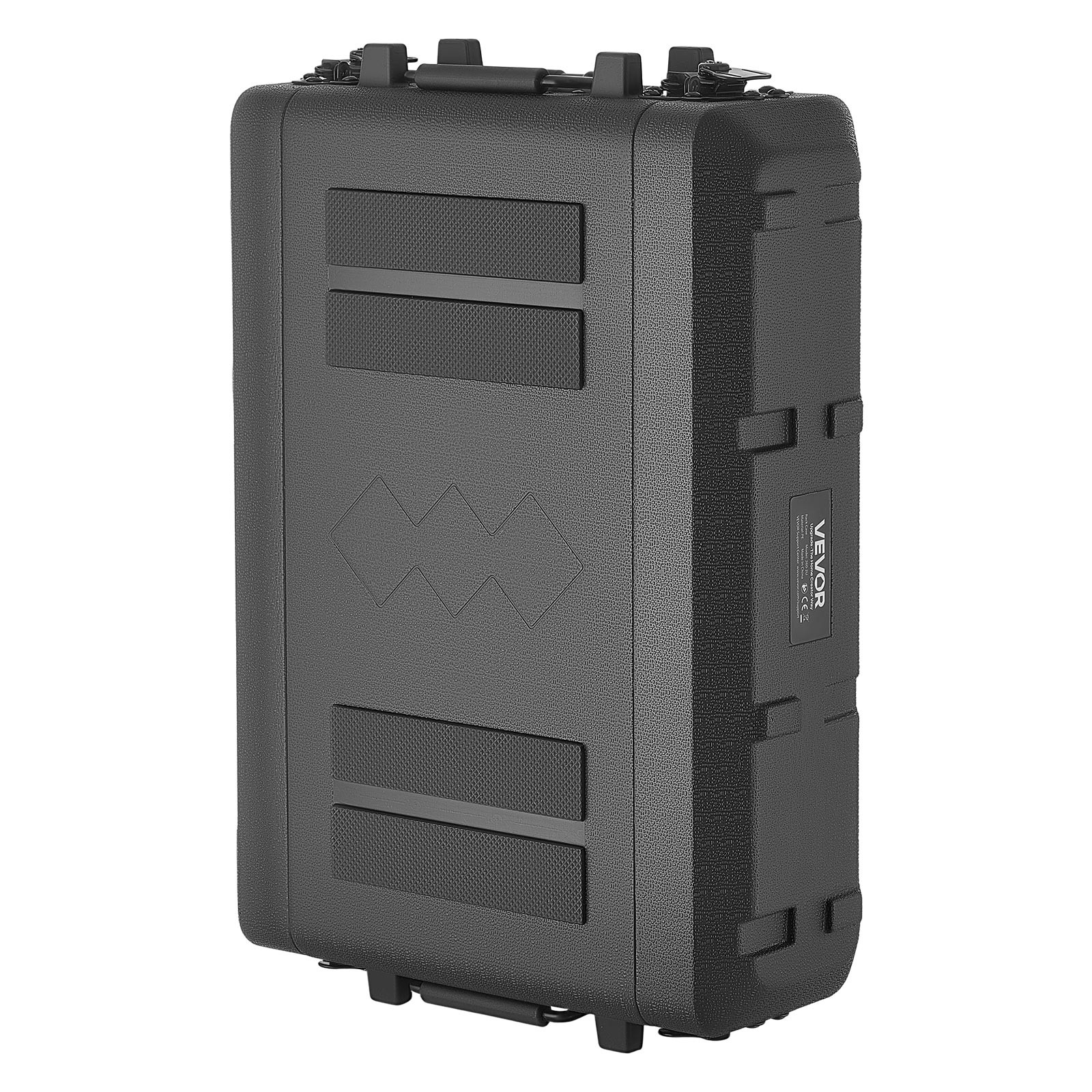 VEVOR 2U Rack Case Rackmount Flight Case 12 in with Microphone Compartments