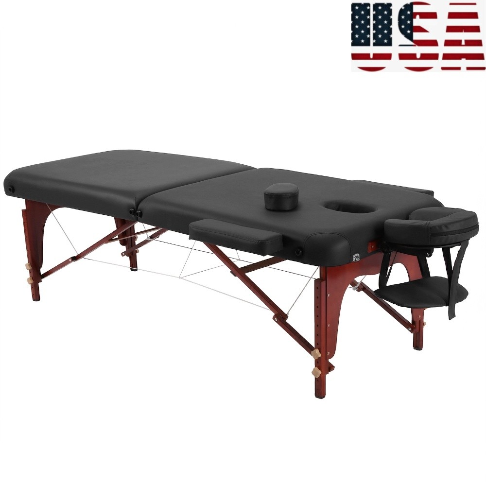 73 Inches Portable Folding Massage Table Physical Care Table 2 Folding Lash Esth