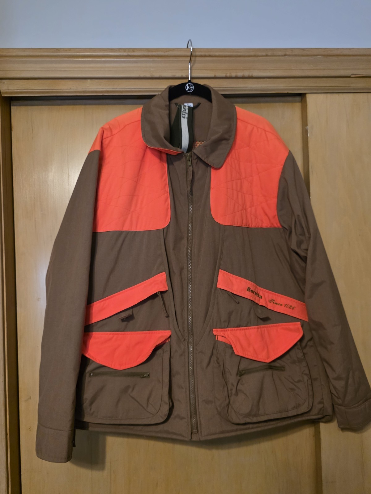 Beretta Men's Hunting Shooting Game Jacket Khaki & Safety Orange Size XL NICE