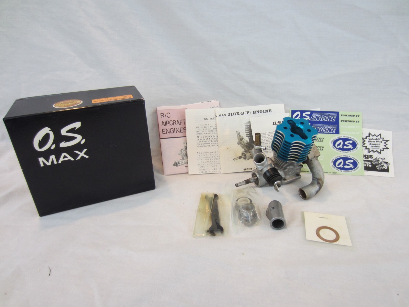 O.S. Max RX-R .21 RC Car Engine, USED