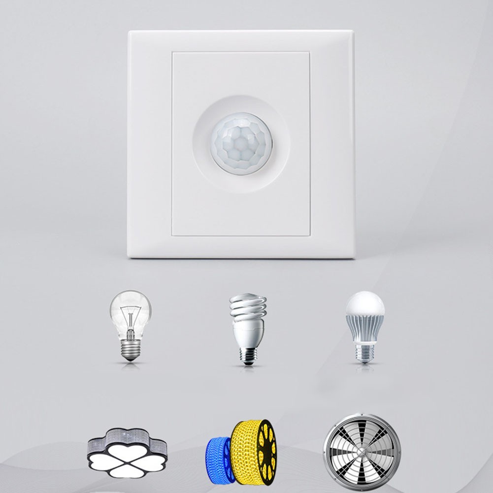 Wall Mounted Light Control Sensor Switch with 1 Million Mechanical Life Cycles