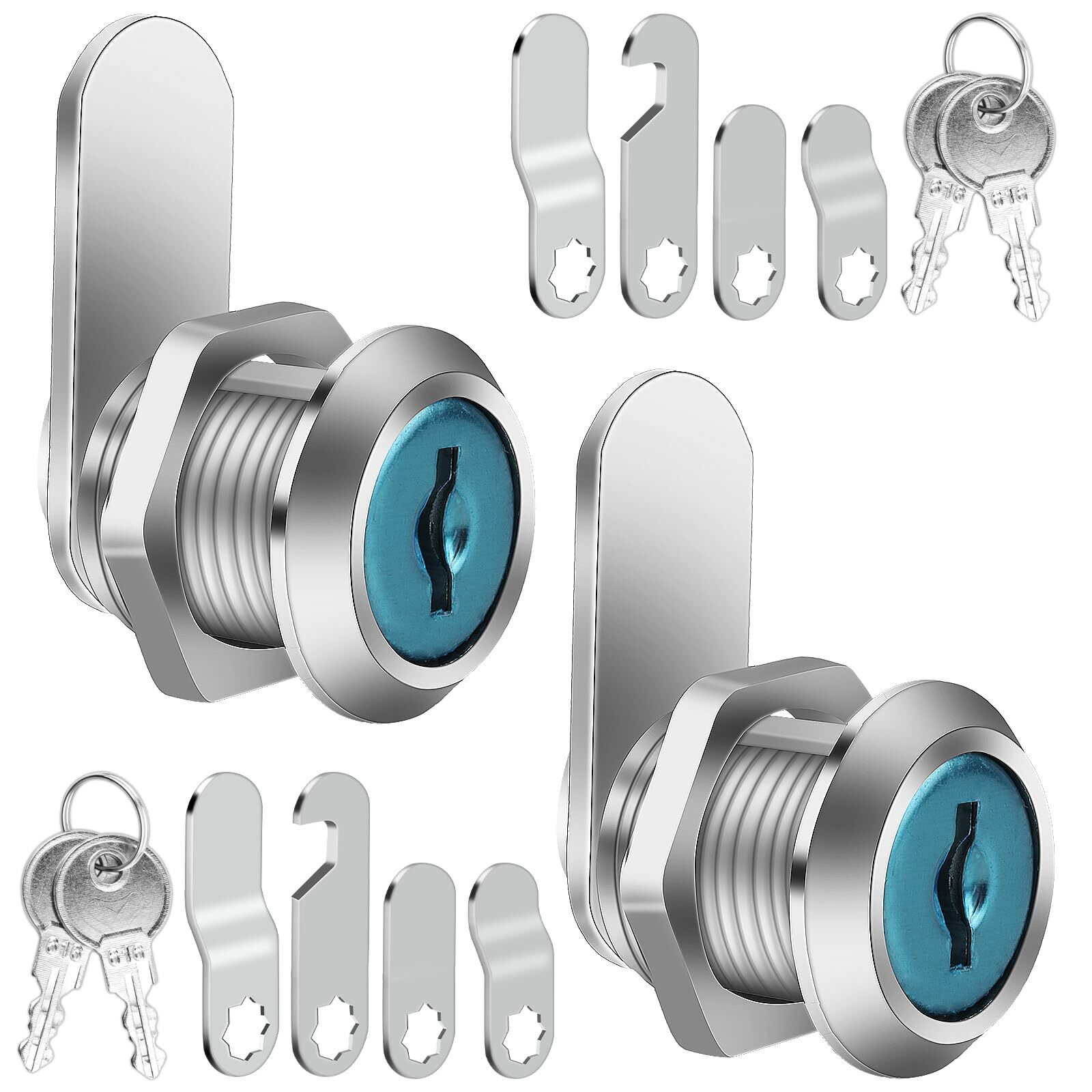 2 pcs Mailbox Locks Mailbox Lock 16 mm Comes with 4 Different Lock Plates Sec...