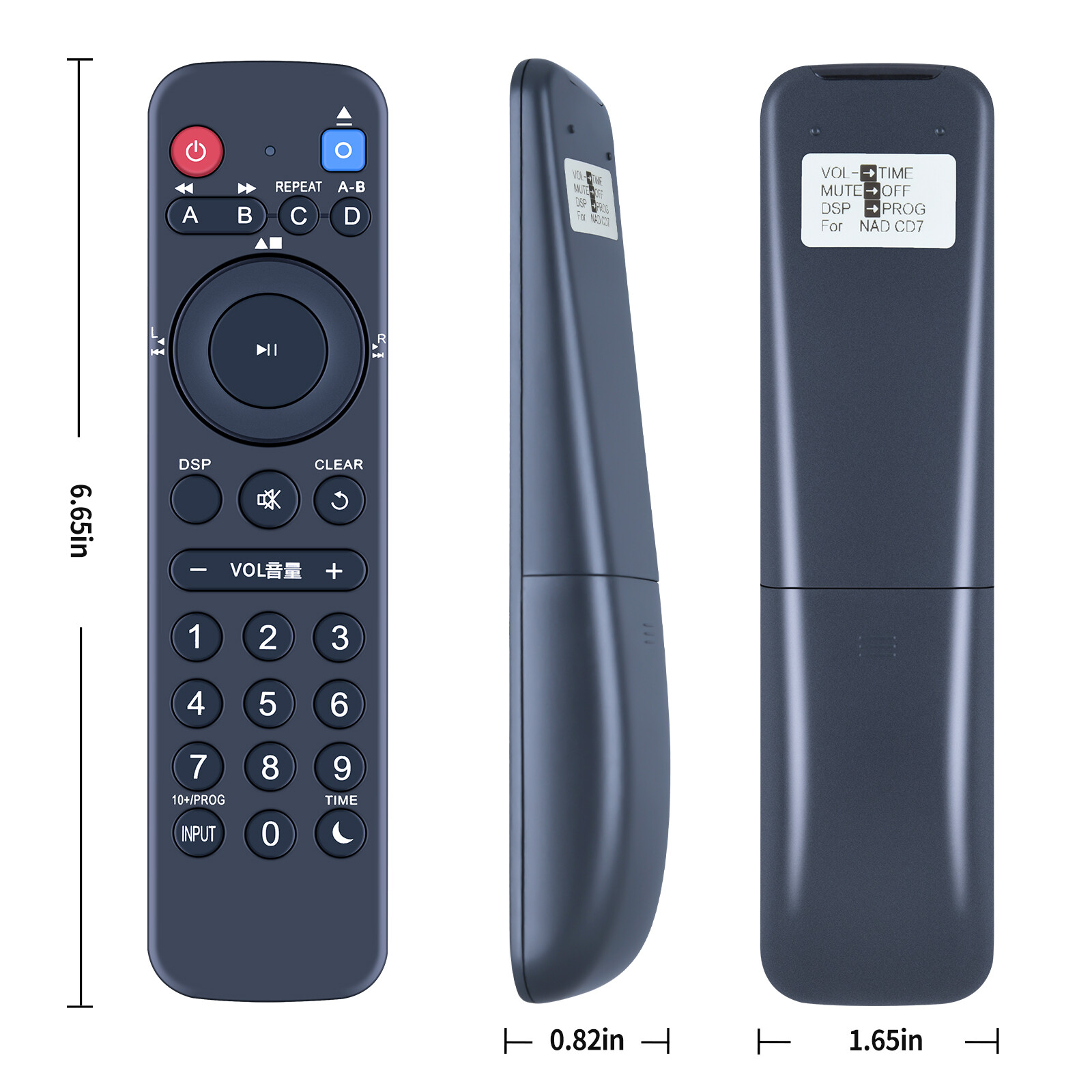 Replacement Remote Control For NAD CD 7 C-516BEE/C-515BEE CD Player