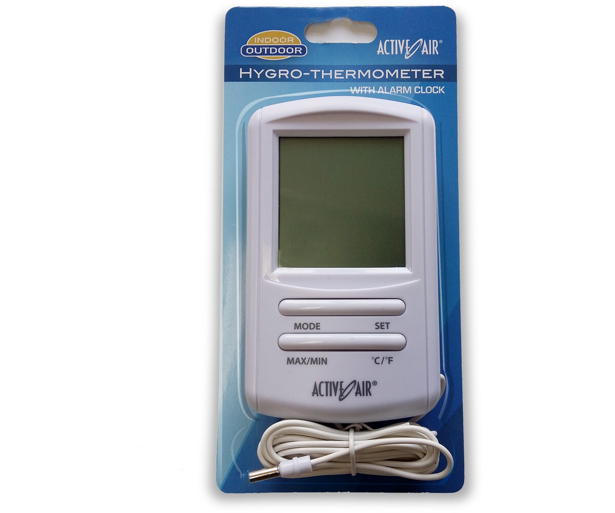 Active Air Digital INDOOR-OUTDOOR THERMOMETER w/ HYGROMETER Temperature Humidity
