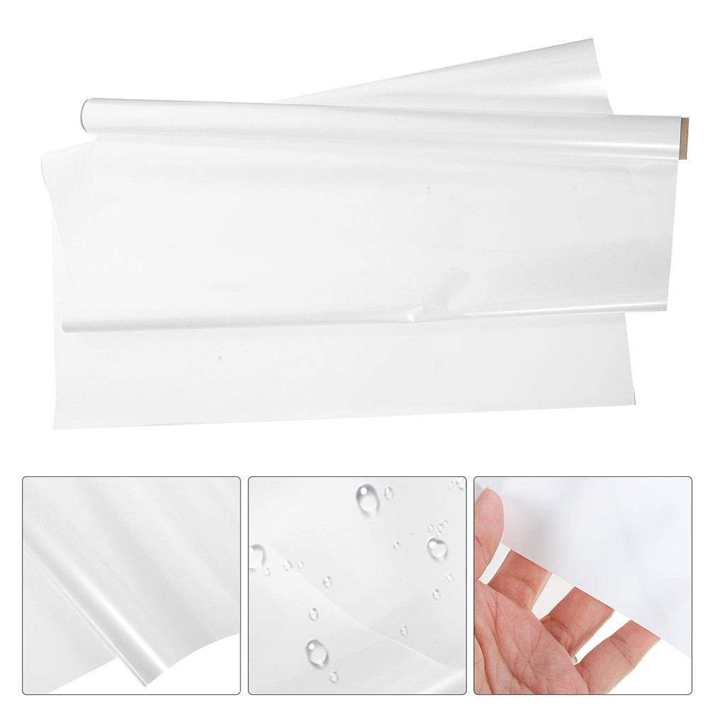 1 Set Static Cling Reusable Whiteboard Sticker for Wall Teaching and Office Use