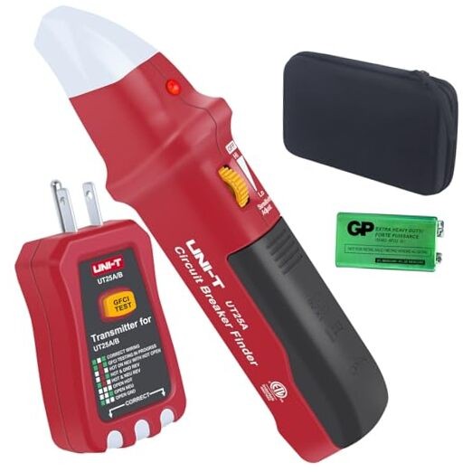 AC Circuit Breaker Finder and Tracer Tool Kit with Electrical Integrated UT25A