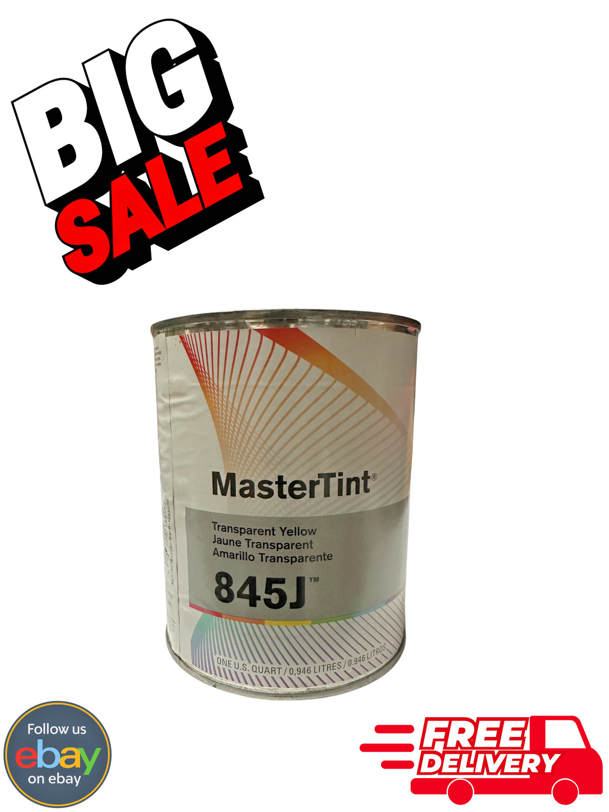 Axalta Cromax MasterTint 845J Transparent Yellow QT