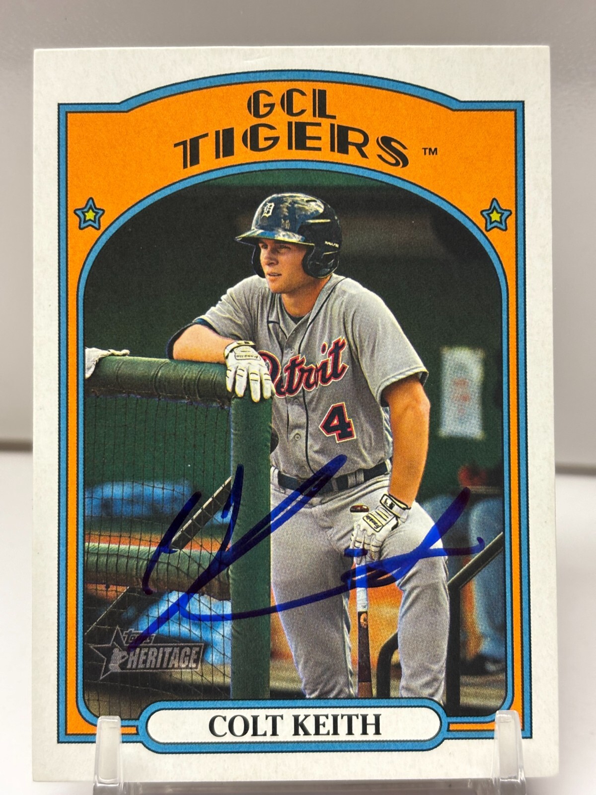 2023TOPPS  #104 COLT KEITH DETROIT TIGERS AUTOGRAPHED