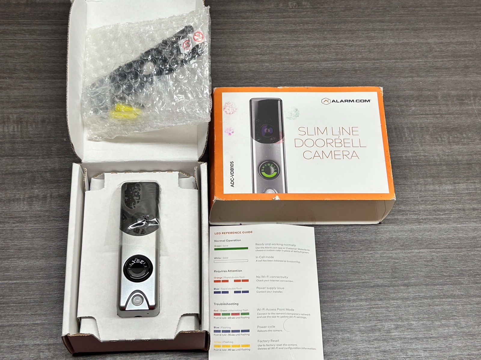 Alarm.com ADC-VDB105 Slim Line WiFi Doorbell | #D269