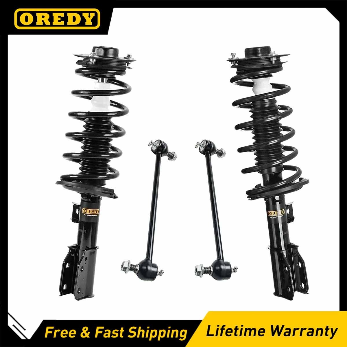 Front Struts Sway Bars for 2010 - 2017 Chevy Equinox GMC Terrain Saturn Vue XL-7