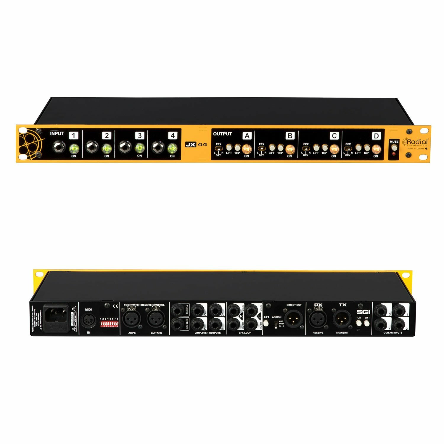 Radial JX44 V2 Guitar Amp & FX Signal Manager