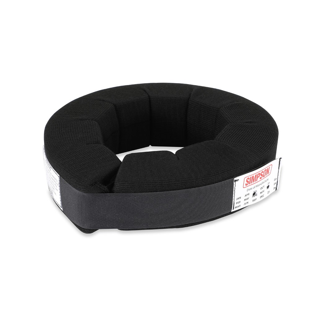 Simpson Neck Support 23022BK; Black 360deg, Nomex, Adult Sized, SFI 3.3