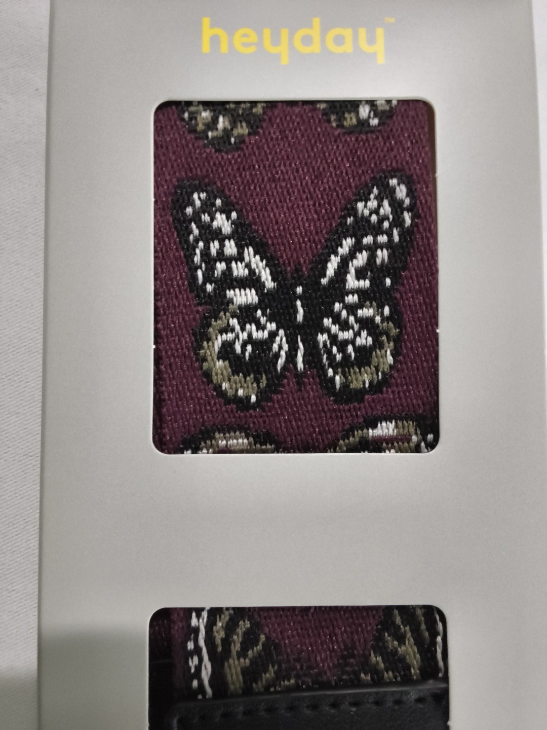 New heyday Camera Strap – Dark Purple Butterfly Pattern – Adjustable A11