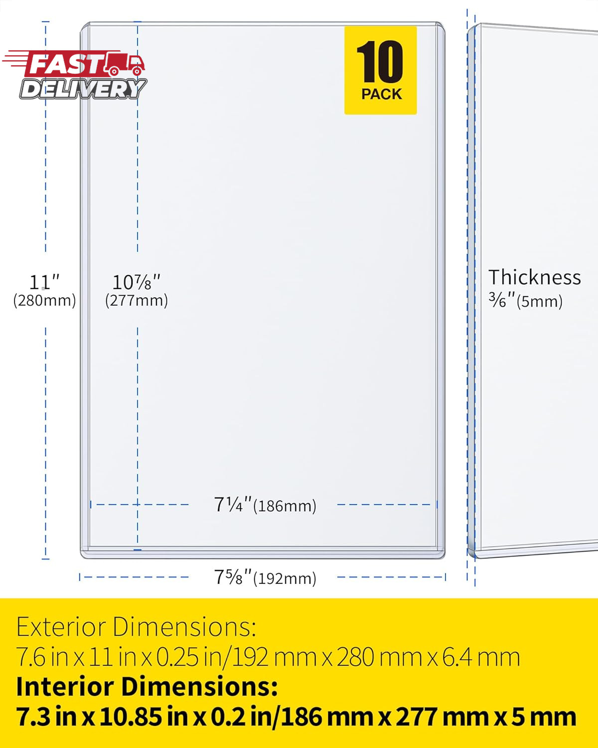 Comic Book Top Loaders - Protector Hard Case Sleeve, Toploader Holder for Silver