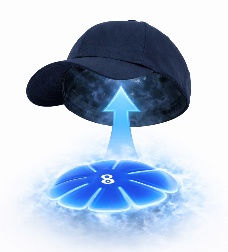 ChillerBody Reusable Cooling Hat Insert for Hard Hats, Helmets, Caps & More