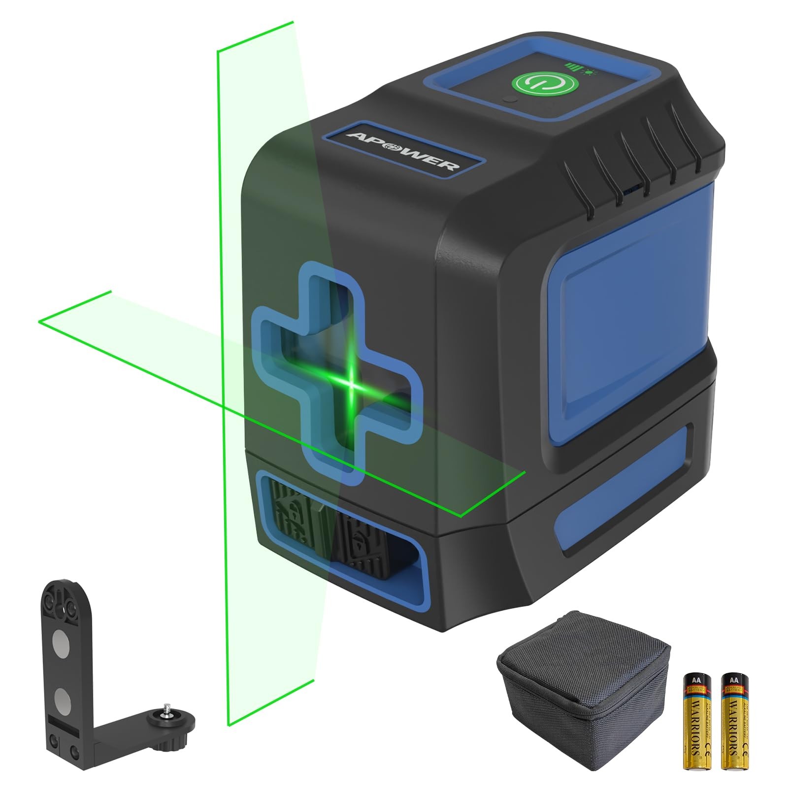 APOWER Laser Level, 100ft Self Leveling Green Cross Line Nivel Laser, Lazer