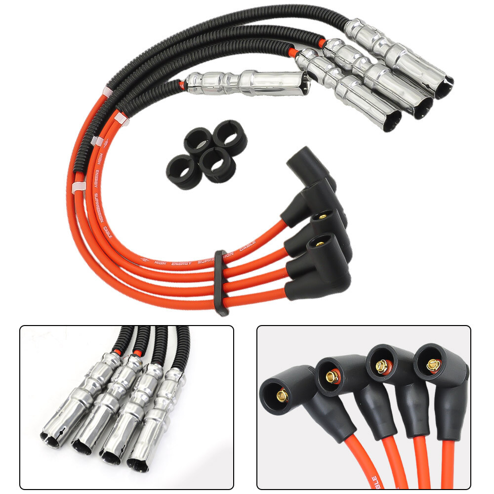 Spark Plug Igniton Wire & Spark Plug For Beetle Bora Golf, Golf GTI, Jetta 2.0L