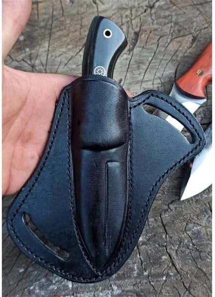 Hunting Knife 1075 Carbon Steel and Micarta Handle Fixed Blade Made