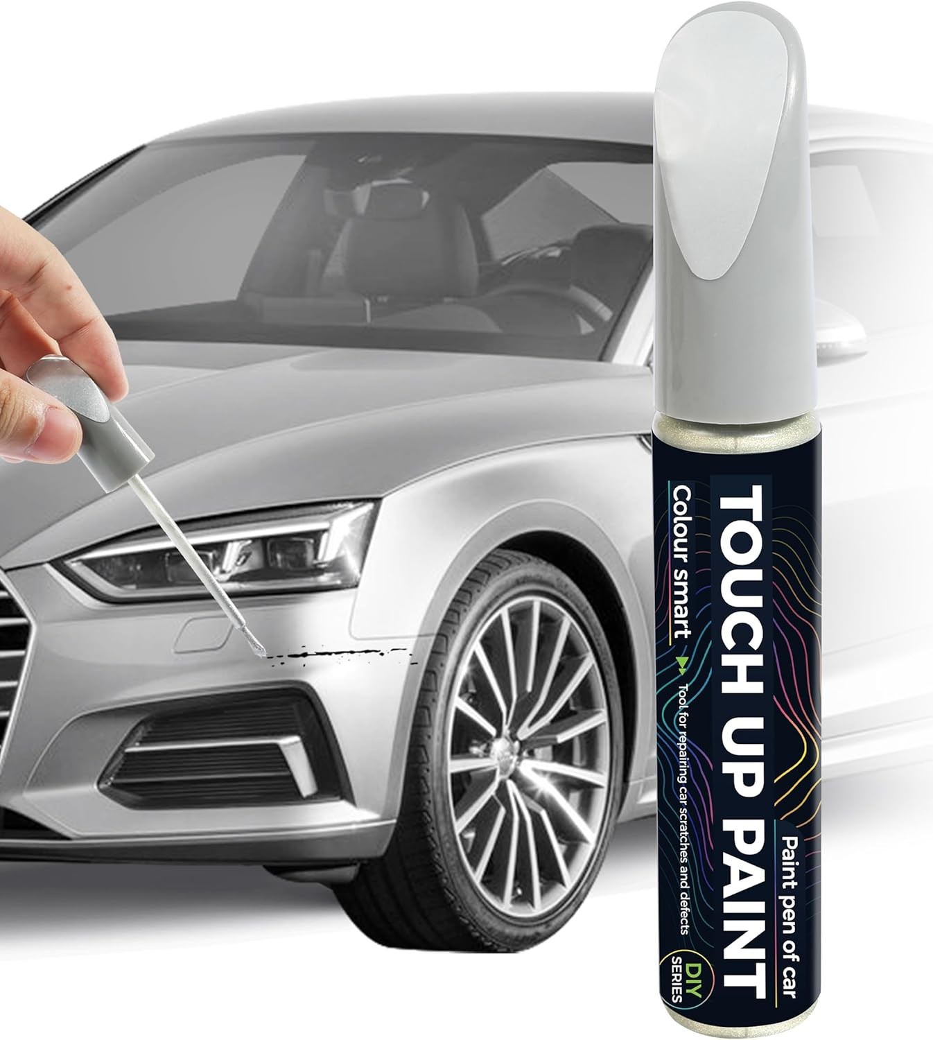 Paint Pen,Touch Up Pen,Car 0.4 Ounce (Pack of 1), Silver