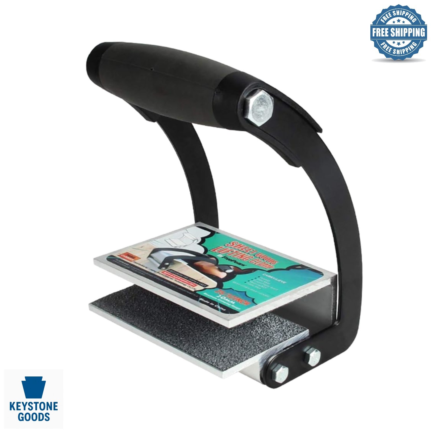 Heavy Duty Sheet Material Carrier with One-Hand Grip