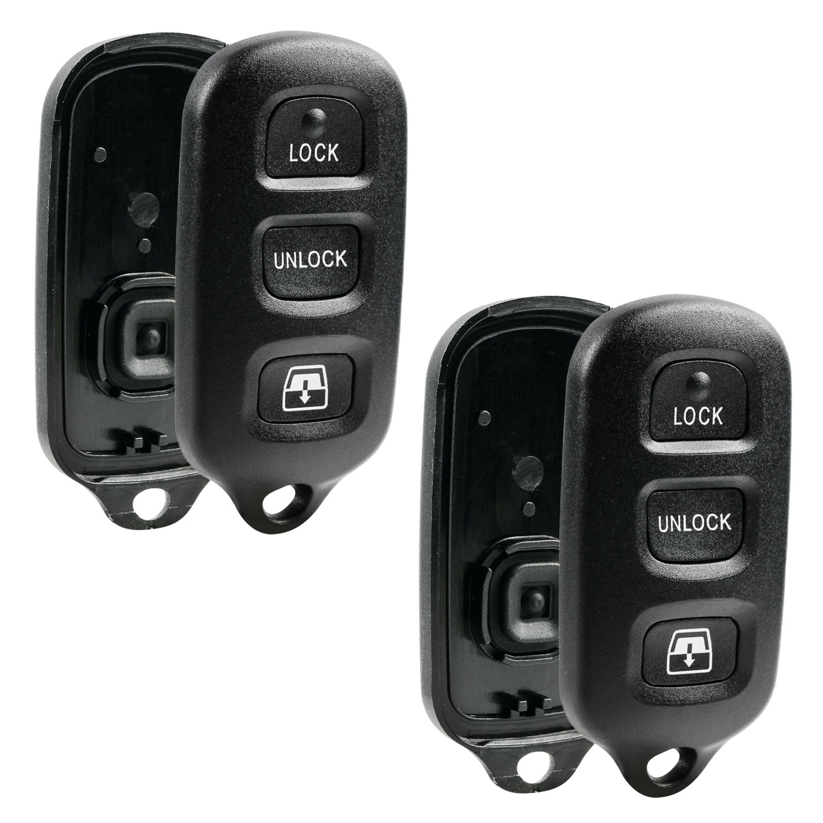 2 For 2005 2006 2007 2008 2009 Toyota 4 Runner Keyless Remote Key Fob Shell Case