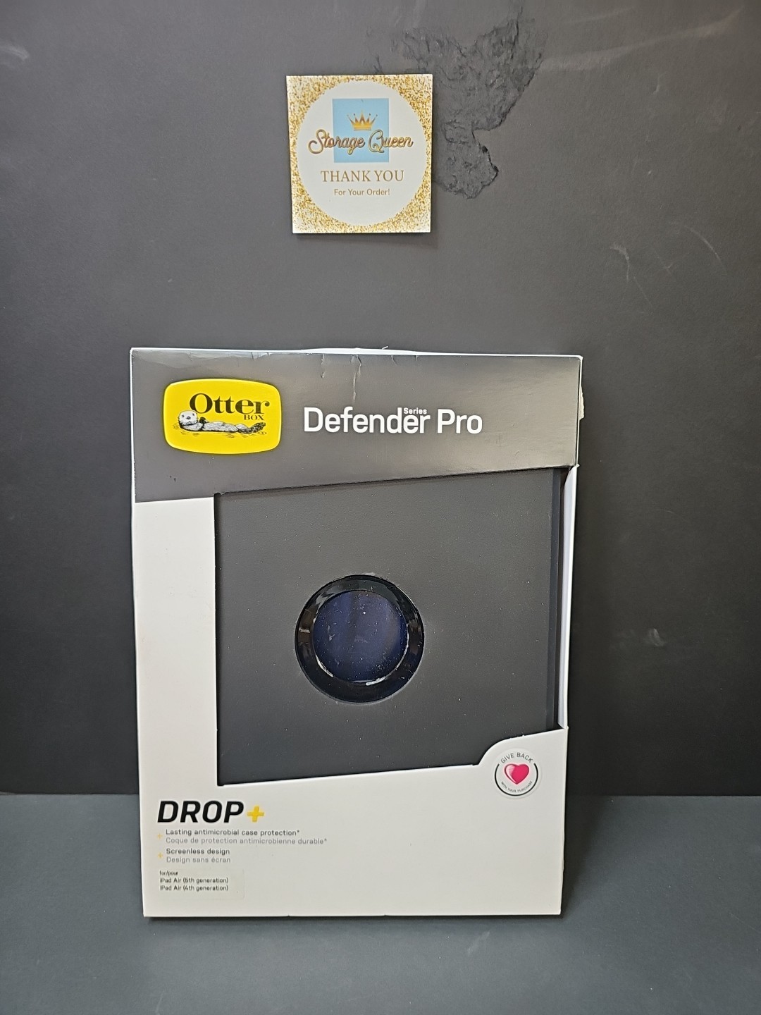 OtterBox Defender Series Pro Case for Apple iPad Air (5th and 4th Gen) - Black-.
