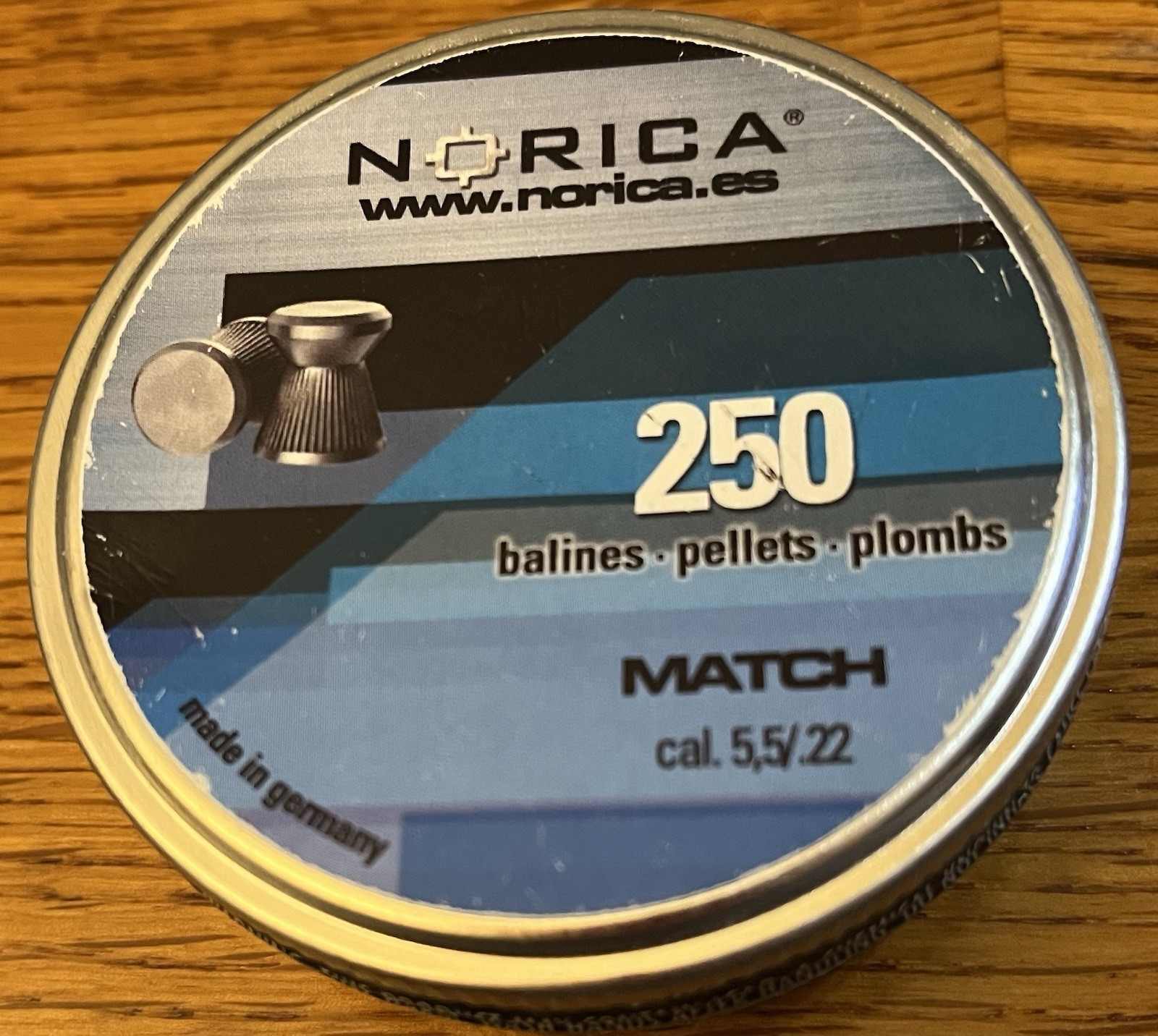 New Norica .22/5.5mm Caliber Pellets 250ct for Airguns