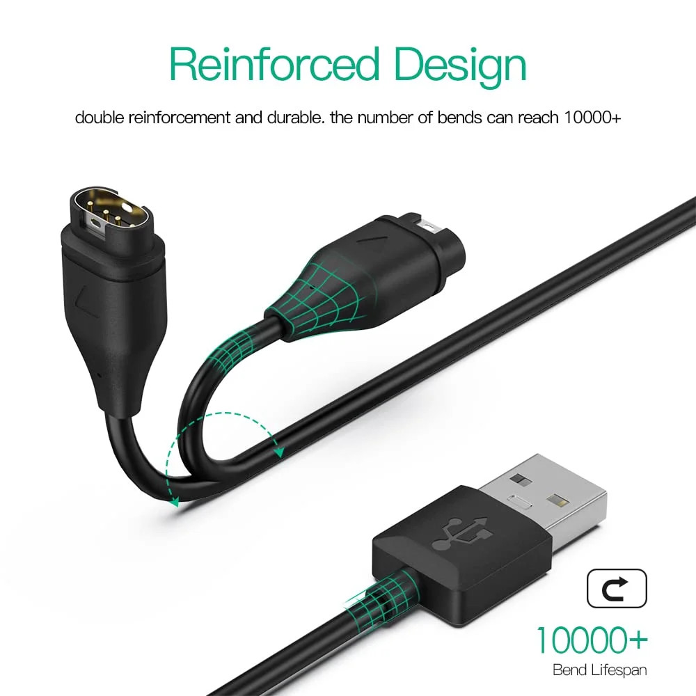Compatible for Garmin Charger Cable (3 Pack)