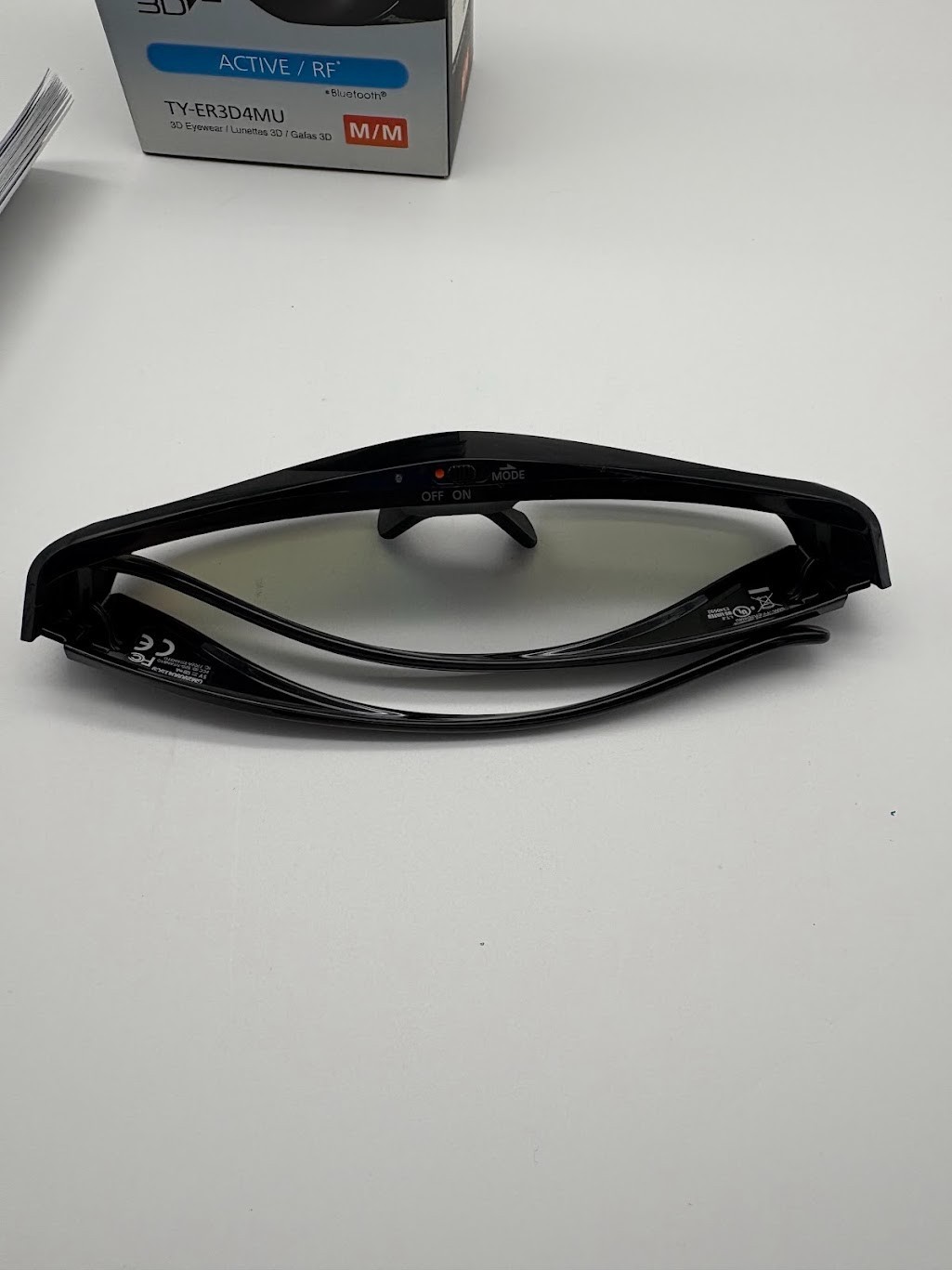 Panasonic Viera 3D Glasses Full HD, Rechargeable, TY-ER3D4MU, AS FOR PARTS