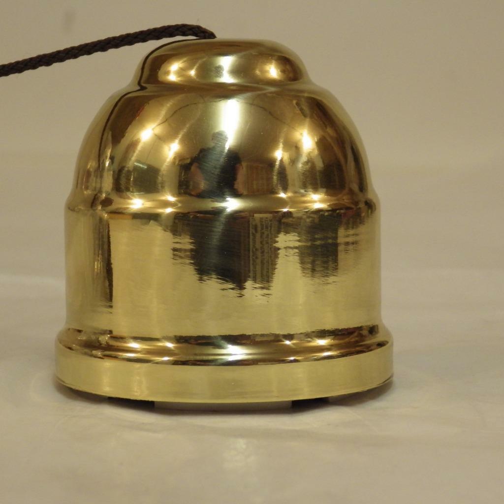 classic electric polished brass ceiling mounted brown pull cord light switch